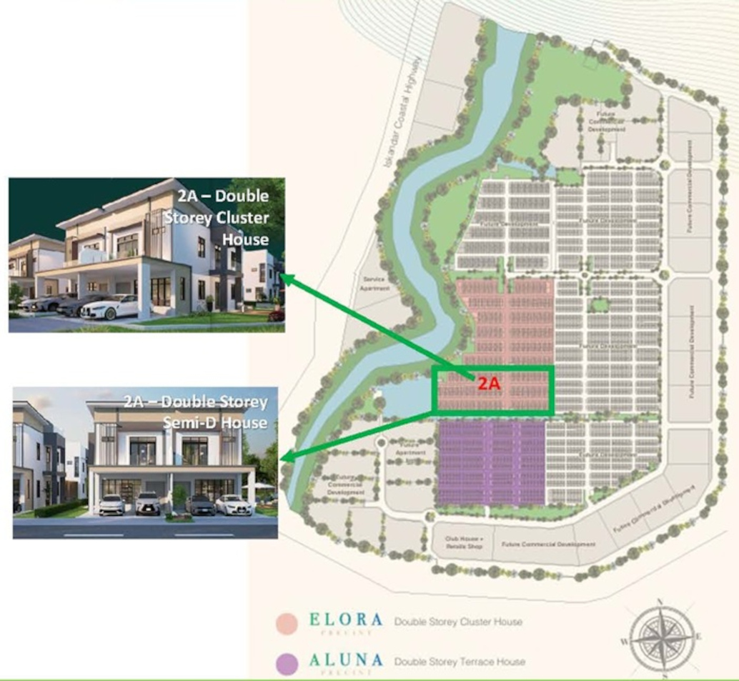 SITE PLAN - 2-Storey Cluster & Semi-Detached House - ELORA